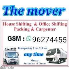 Muscat Mover packer shiffting carpenter furniture TV curtains fixing