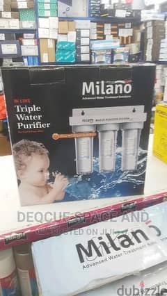 milano triple water filter
