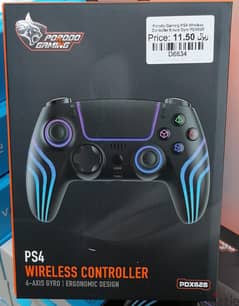 Porodo Gaming PS4 Wireless Controller 6 Axis Gyro PDX628 0