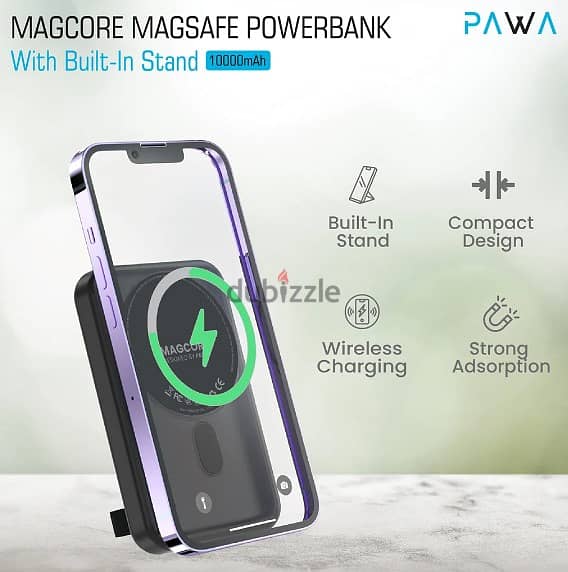 PAWA MAgcore Magsafe Powerbank + Builtin Stand PW-PBMGSF20 2