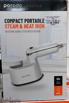 Porodo Compact Portable Steam Heat lron Rotating Handle PD-LMSIRH