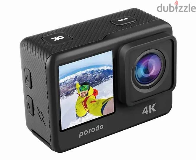 Porodo UHD Dual Display 4K Action Camera + Waterproof Case (NEW) 1