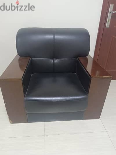 Leather chair sofa