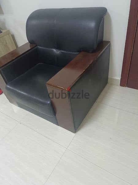 Leather chair sofa 1