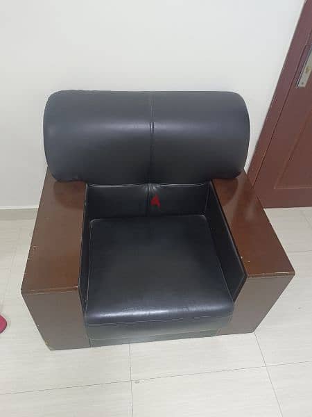 Leather chair sofa 2