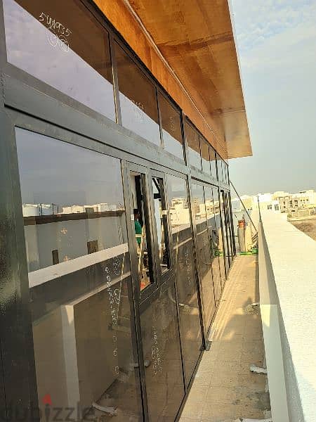 aluminium pvc tempered glass, all iteam metter price available. 4