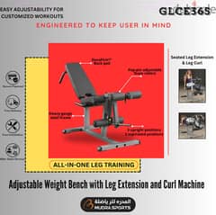 Body-Solid Seated Leg Extension & Supine Curl GLCE365