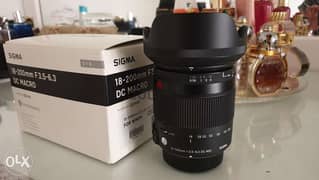 Sigma 18-200mm 1:3.5 DC 62 lens