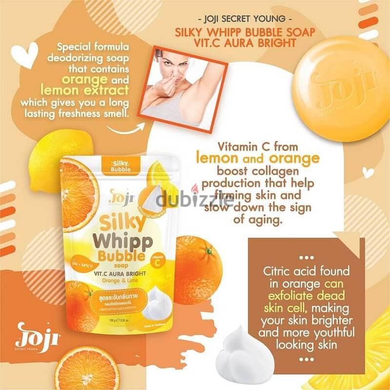 Joji Silky Whipp Bubble Soap with Glutathione and Collagen 3