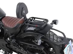 indian scout bobber back rest with rack