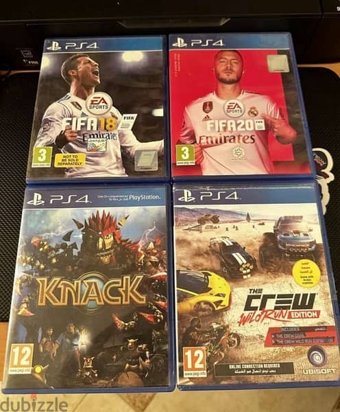 4 PS4 Games for Sale 0