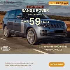 Range rover for Rent Daily Weekly and Monthly