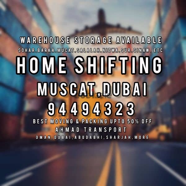 EXPERT TRANSPORT COMPANY PACKERS MOVERS MUSCAT TO DUBAI 0