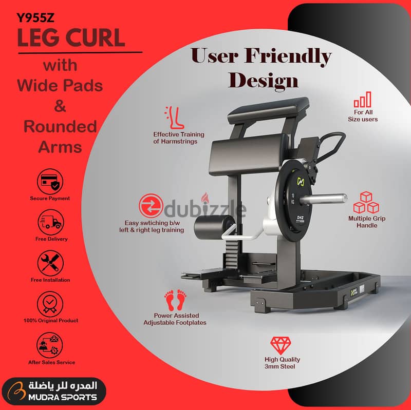 DHZ Fitness Leg Curl Machine 0