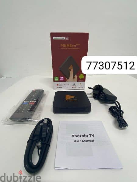 A Box with Bluetooth Remote and one year ip_Tv subscription. 0