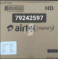 HD Airtel setup box with Hindi Tamil malayalam sports recharge