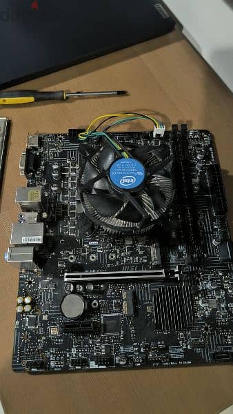 msi motherboard and cpu and ram 16 gb 3