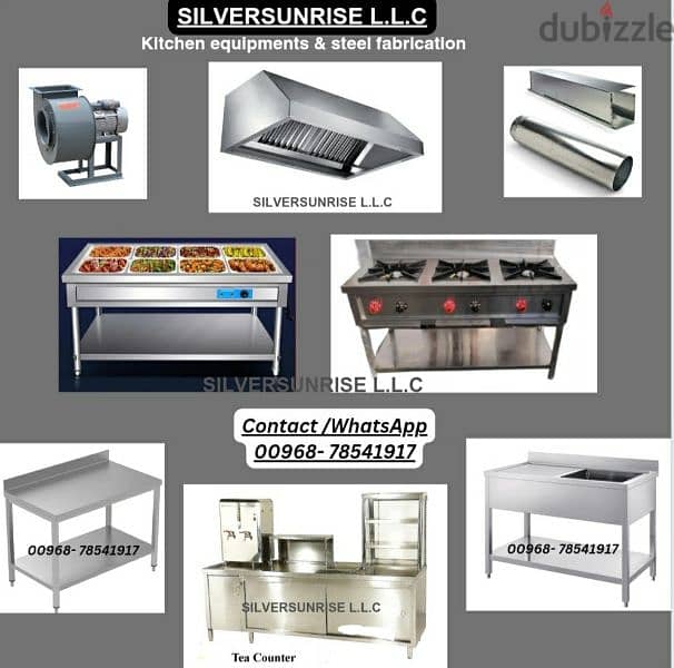 kitchen cooking equipments & stainless steel  fabrication 3