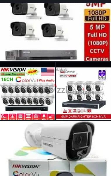 We do all type of CCTV Camera  Hikvision HD Turbo  Ip camera 0