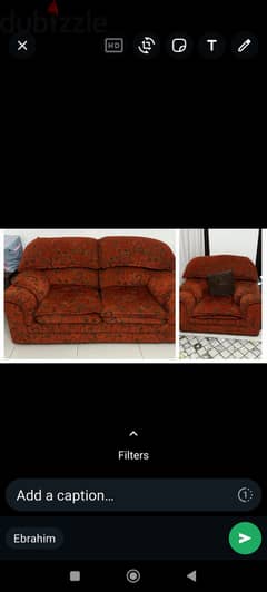 Sofa for sale in darsait