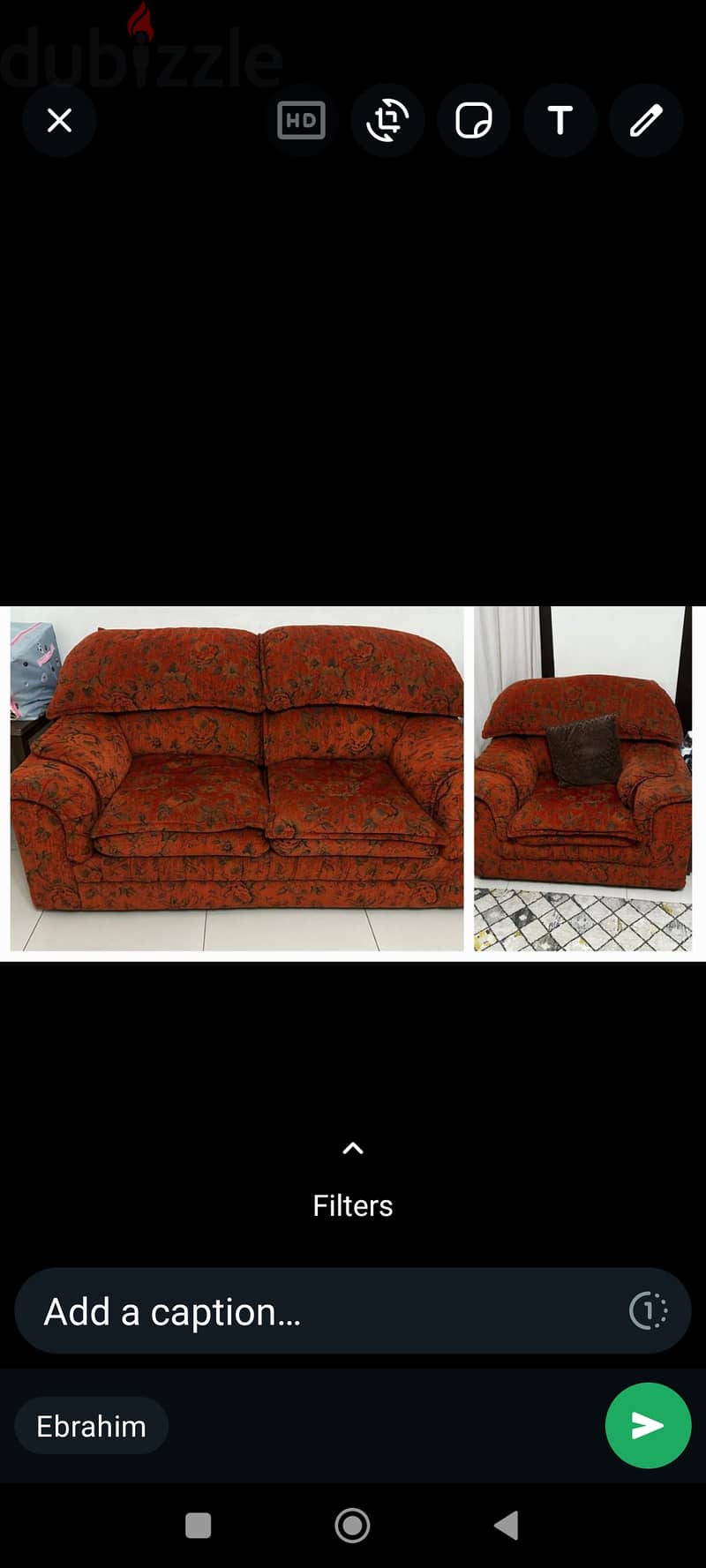 Sofa for sale in darsait 0