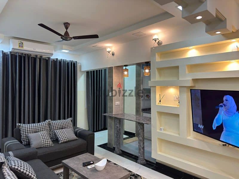 VIP and lovely 1BHK Flat in Alkhuwair شقة فاخرة مفروشة للايجار بالخوير 7