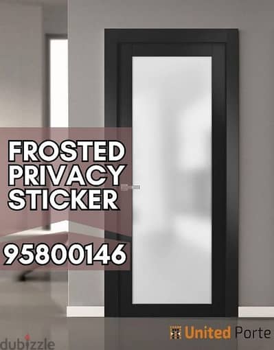 Glass Tinted stickers available, Black Tinted, Frosted,UV protected