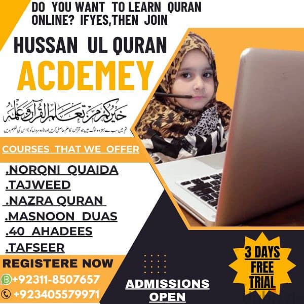 Quran classes for male and female 1