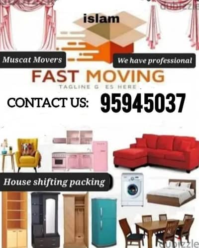 Movers House Shifting Transport Carpenter3,7,10ton trucks شحن نقل آثاث