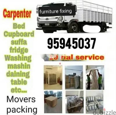 house shifting all oman and packers good carpenter