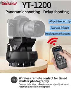 YT-1200 Remote Control Pan Tilt Motorized Camera Mount 0