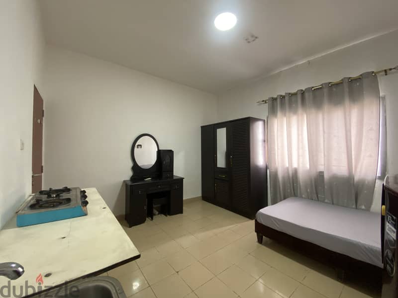 Fully Furnished studio room in Al Qurm opposite to Qurm Garden 1