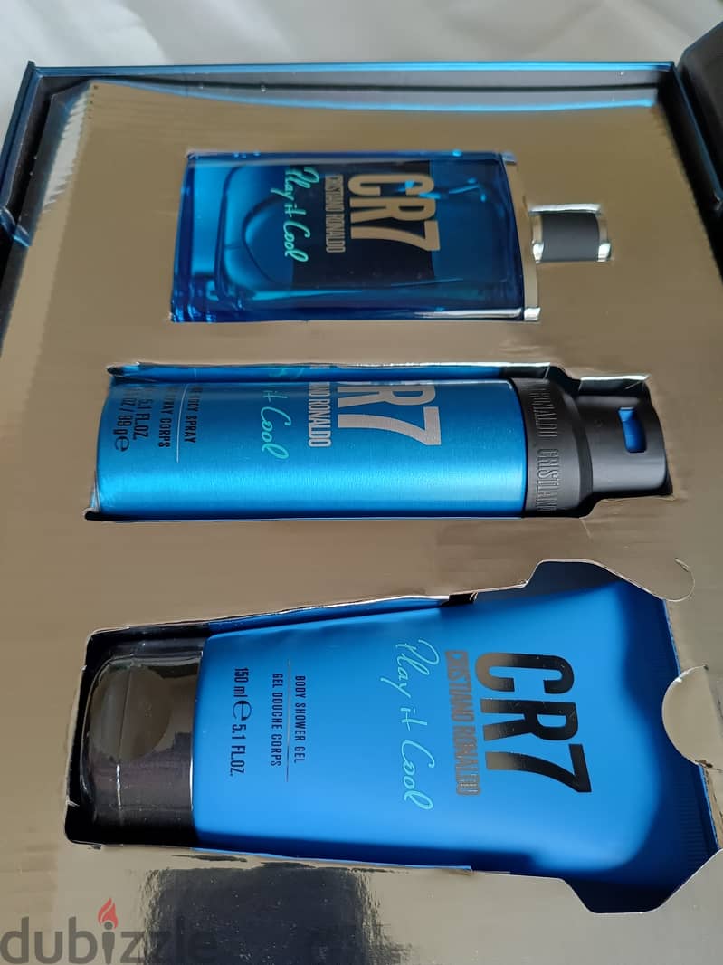 CR7 C. Ronaldo Blue perfume set 3