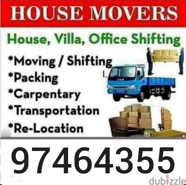 Muscat Movers tarnsport house shifting and packers and Carpenters 0