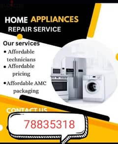 maintenance Automatic washing machine and refrigerator reparing