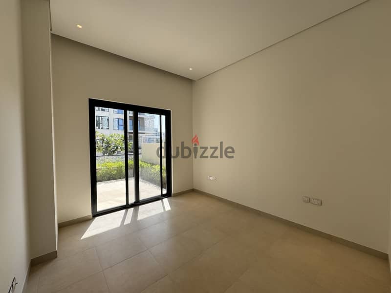 Brand New 1 Bedroom Apartment with Garden Space for Rent in Al Mouj 2