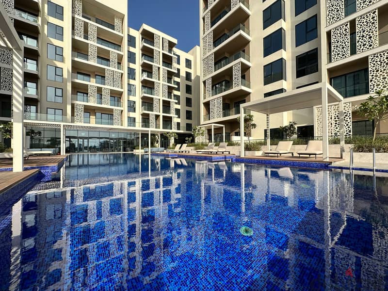 Brand New 1 Bedroom Apartment with Garden Space for Rent in Al Mouj 8