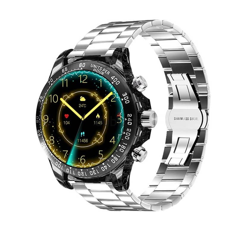 Porodo Raytona Smartwatch Black + Free Metal Strap PD-RAYTONA-BK 3