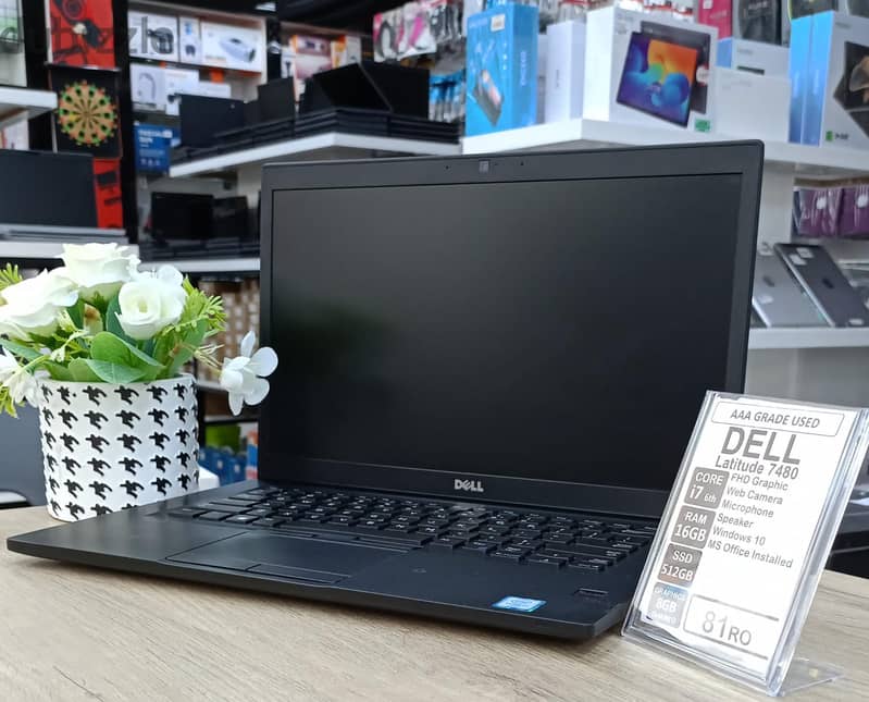 Dell Latitude 7480 Core i7 Laptop 16GB RAM 512GB SSD 0