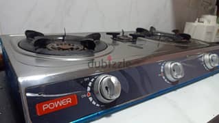 Power Stove 3 Burner and Cylinder