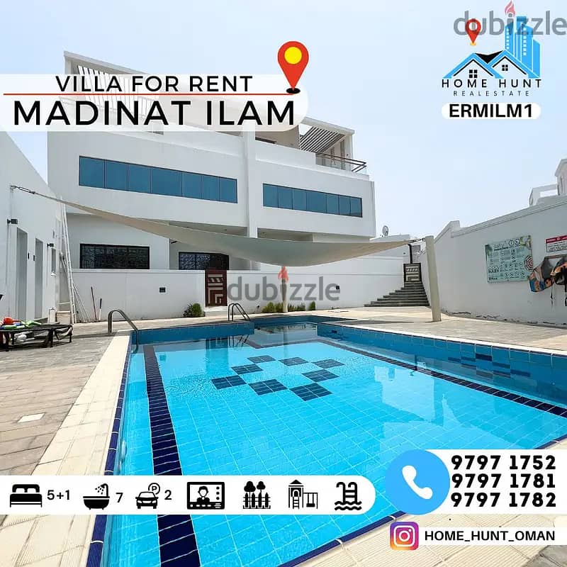 MADINAT AL ILAM | LUXURY 5+1 BR COMPLEX VILLA FOR RENT 0