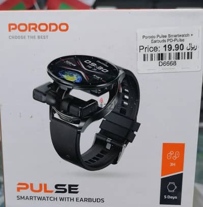 Porodo Pulse Smartwatch + Earbuds PD-Pulse