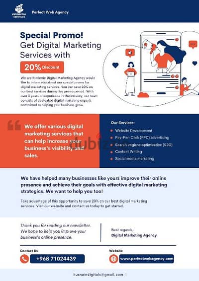 Digital Marketing and social media marketing managing services