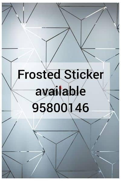 Glass Frosted Sticker available, Black Tinted,One way vision sticker,