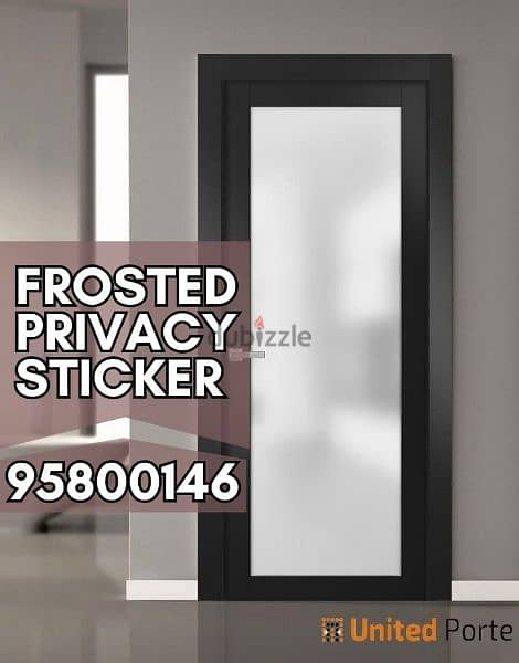 Frosted Sticker available, Black Tinted, UV protection stickers, 0