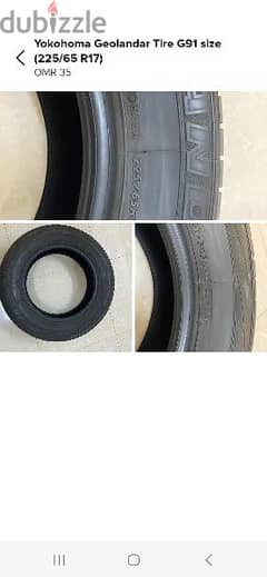 2 four wheel car  tyres 17 inch