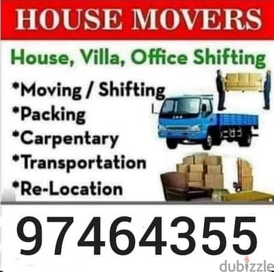 house shifting all oman and packers good carpenter