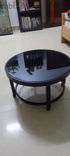 glass top side table 0