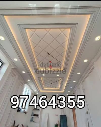 Decor Gypsum board and paint work normal price