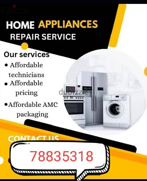 Maintenance Automatic washing machine and refrigerators 0